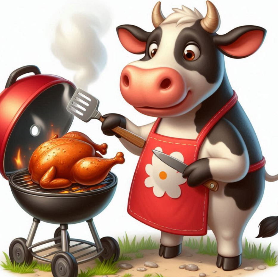 Cow Grilling